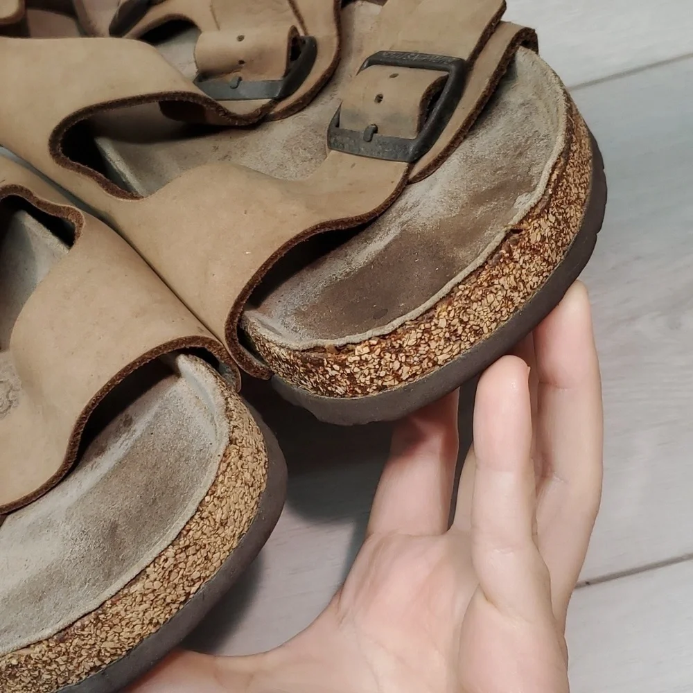 Birkenstock Mens Milano Leather Sandals shoes sz 12